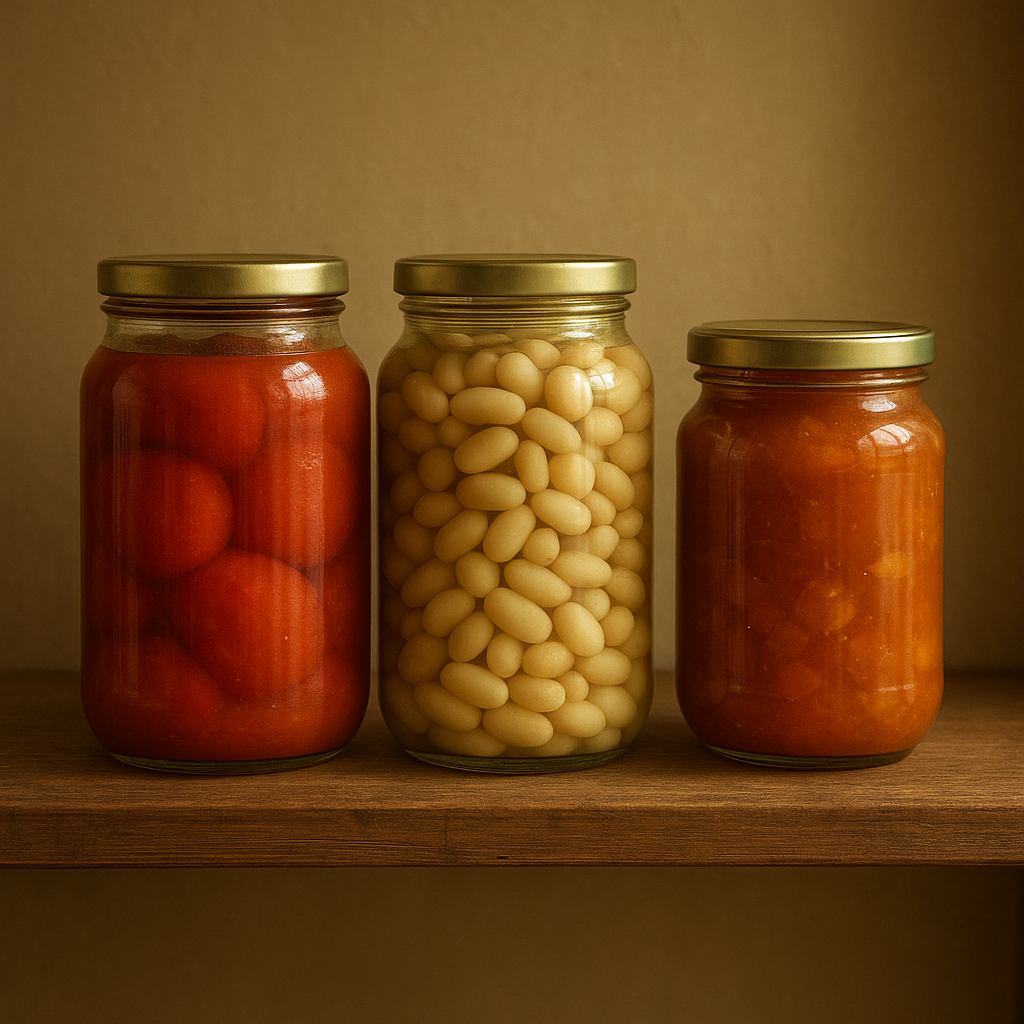 Canned and jarred