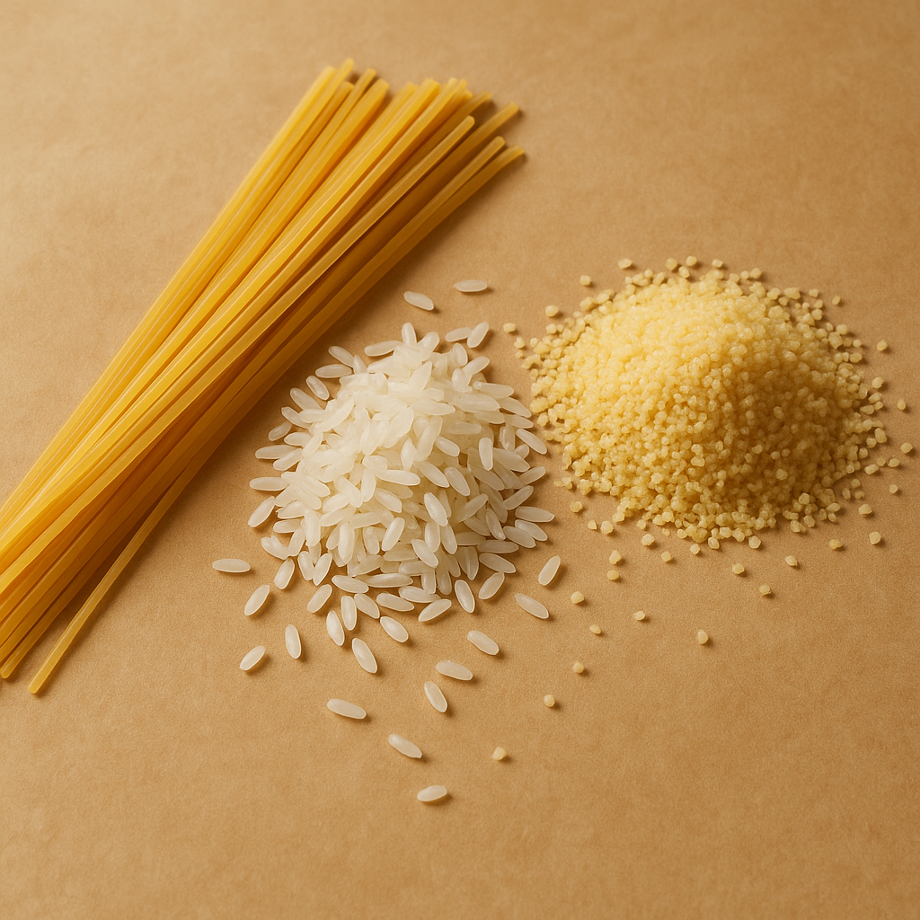 Pasta and rice