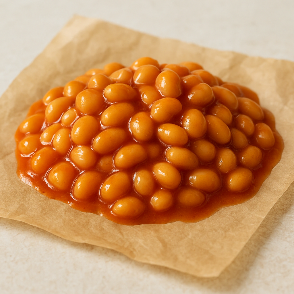 Canned baked beans in tomato sauce