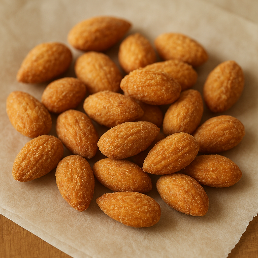 Roasted whole almonds
