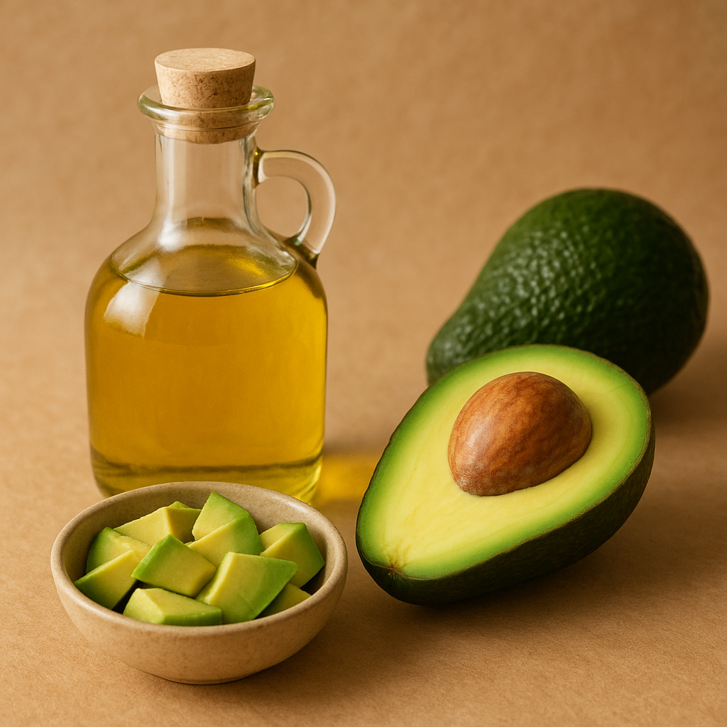 Bottle of avocado oil