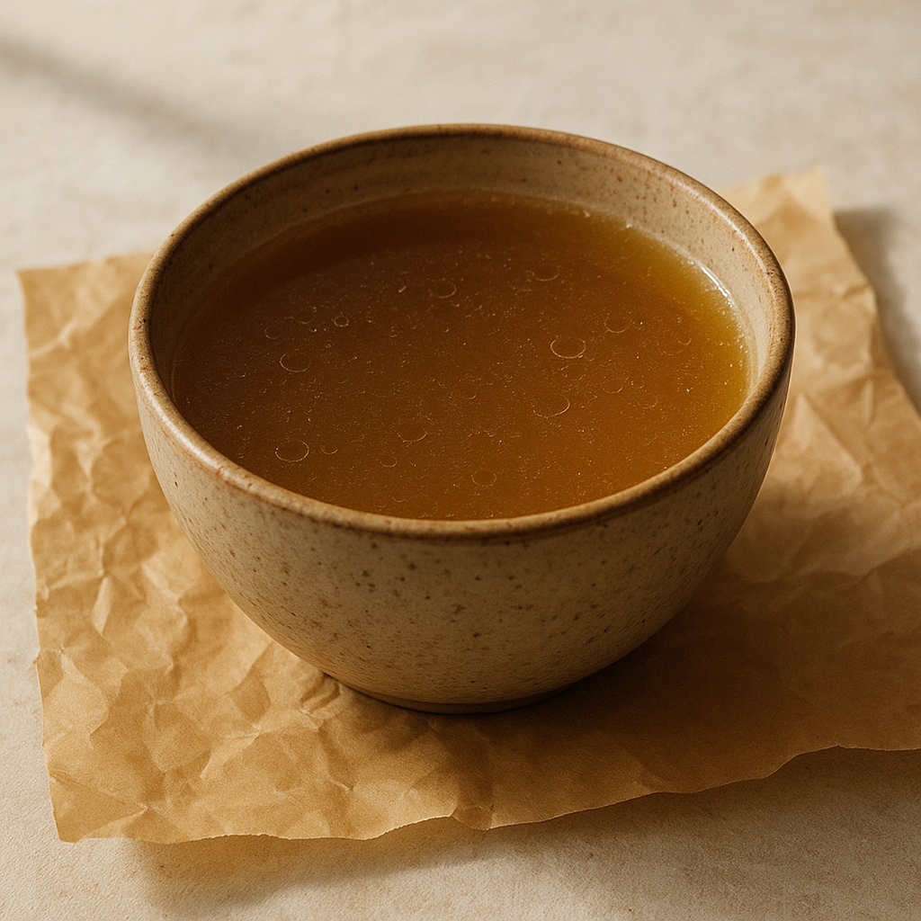 A carton of beef broth