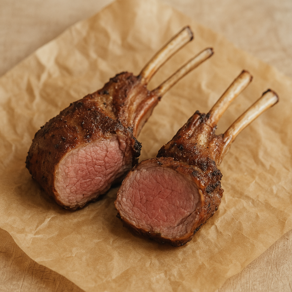 Bone-in lamb racks