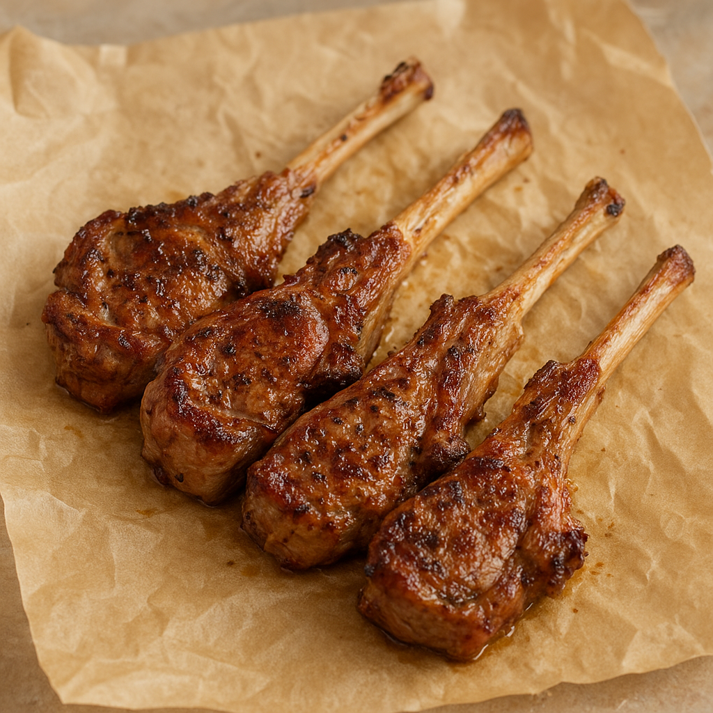 Bone-in lamb riblets