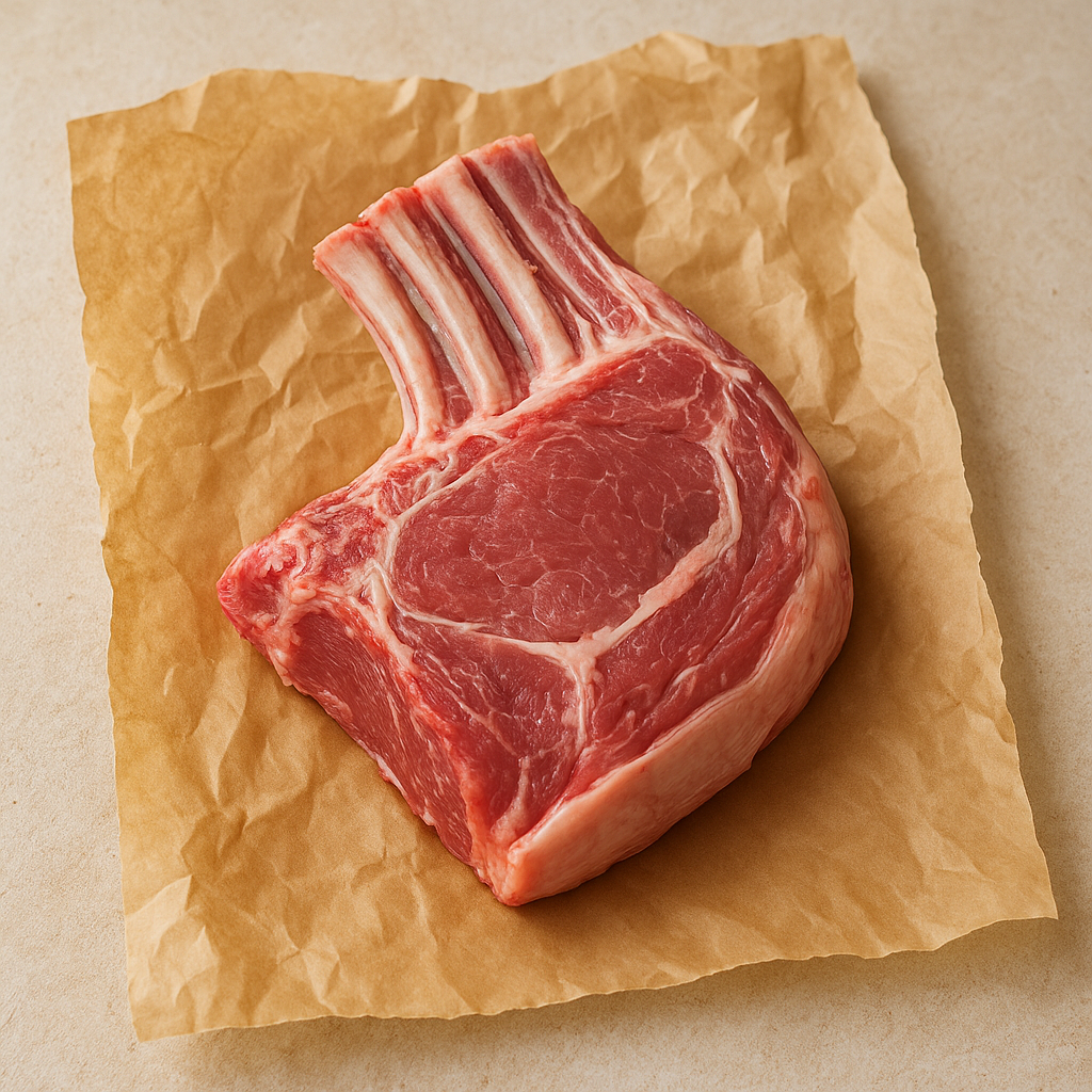 Bone-in lamb saddle