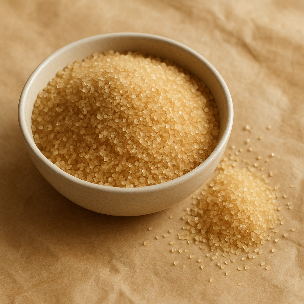A bag of light brown sugar