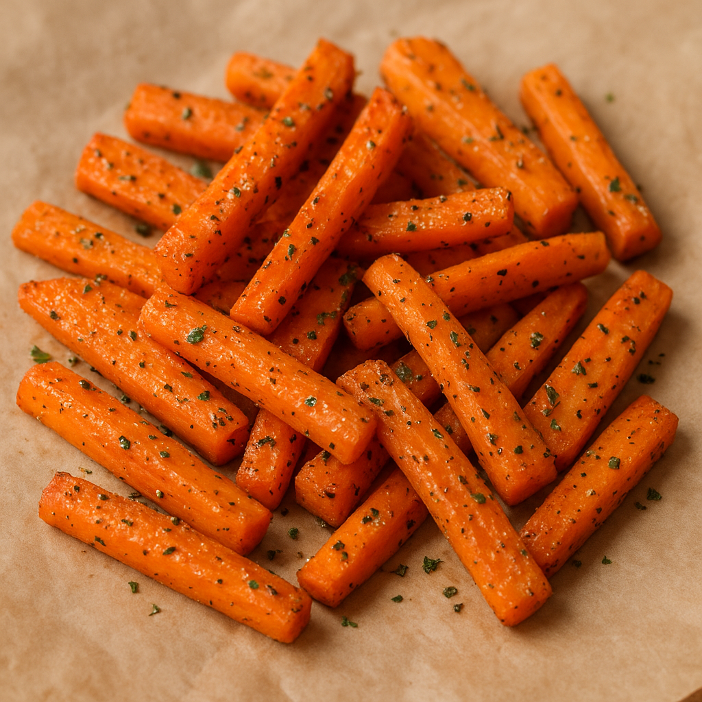 Shredded carrots in a dressing