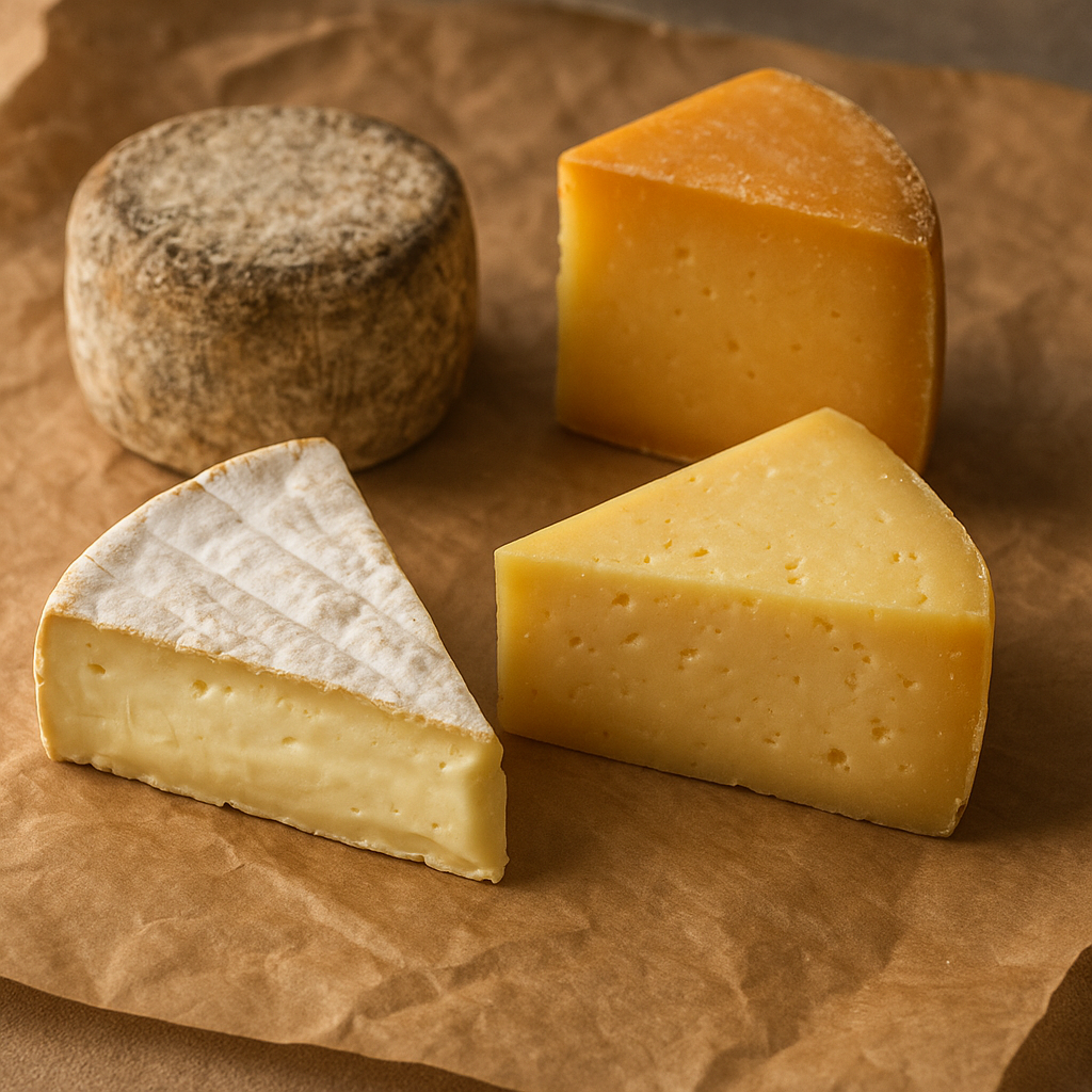 A block of fresh farmer cheese