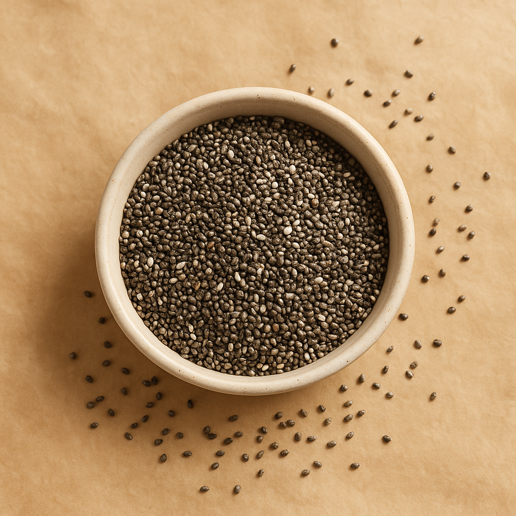 Small black chia seeds