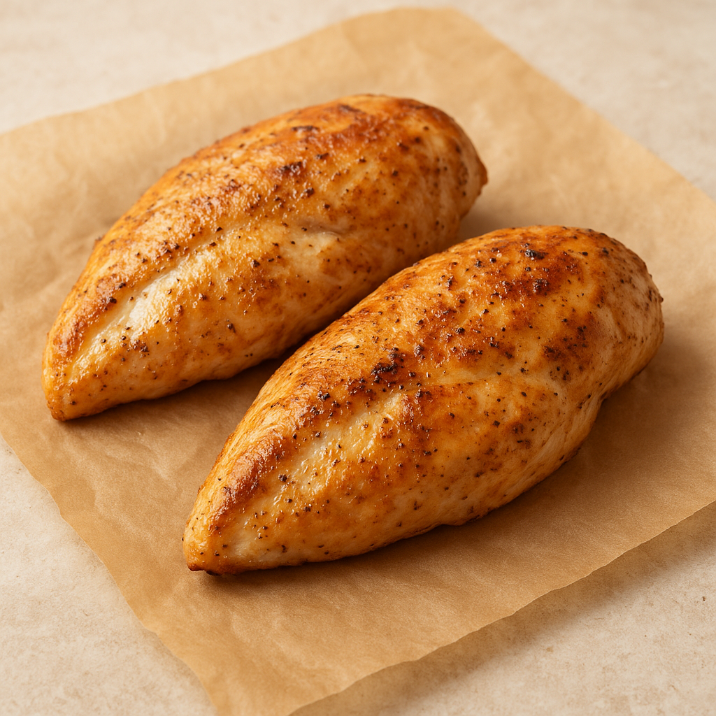 Two fresh chicken breast filets