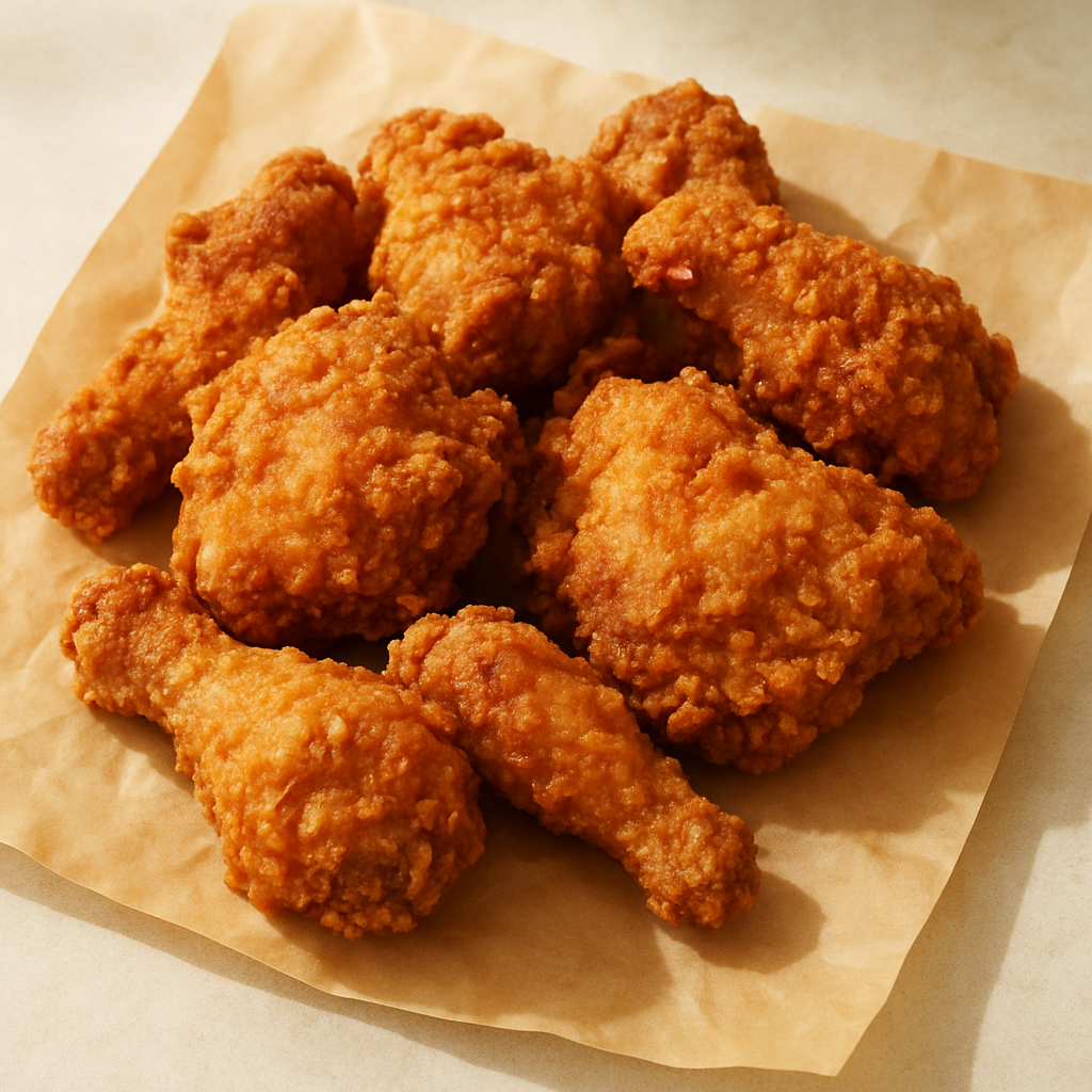 Spiced chicken pieces
