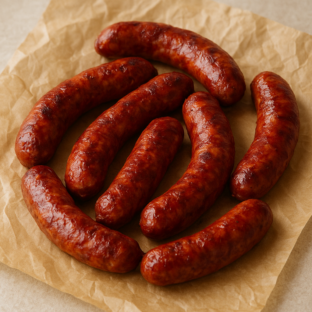 Smoked pork sausage links