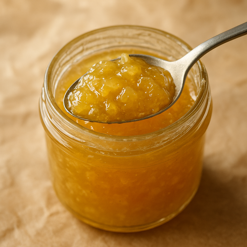 Jar of lemon preserves