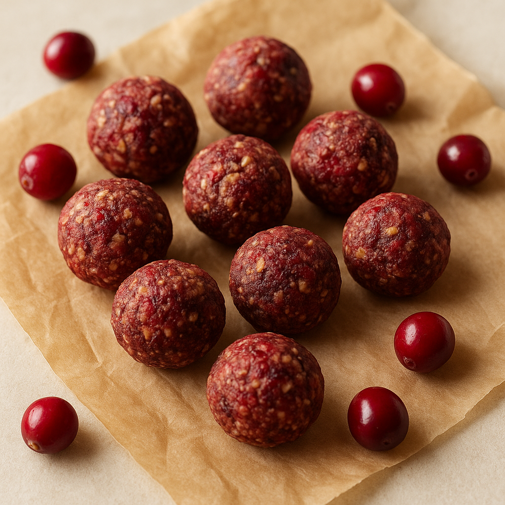 Cranberry flavored pet treats