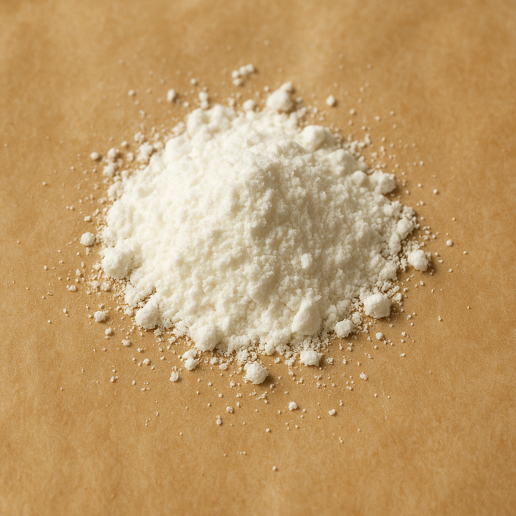 White creatine powder
