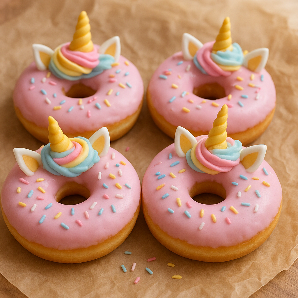 Pink frosted donut bites with sprinkles