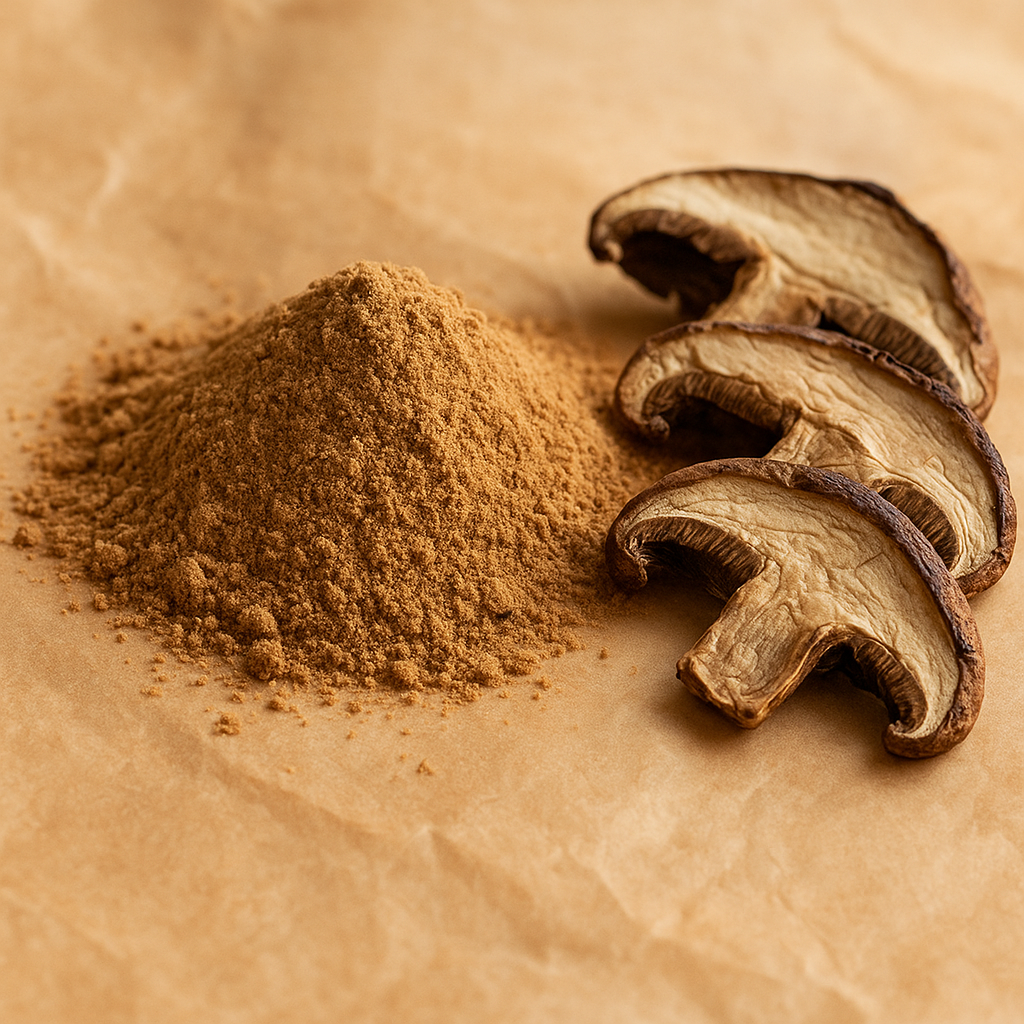 Dried mushroom powder