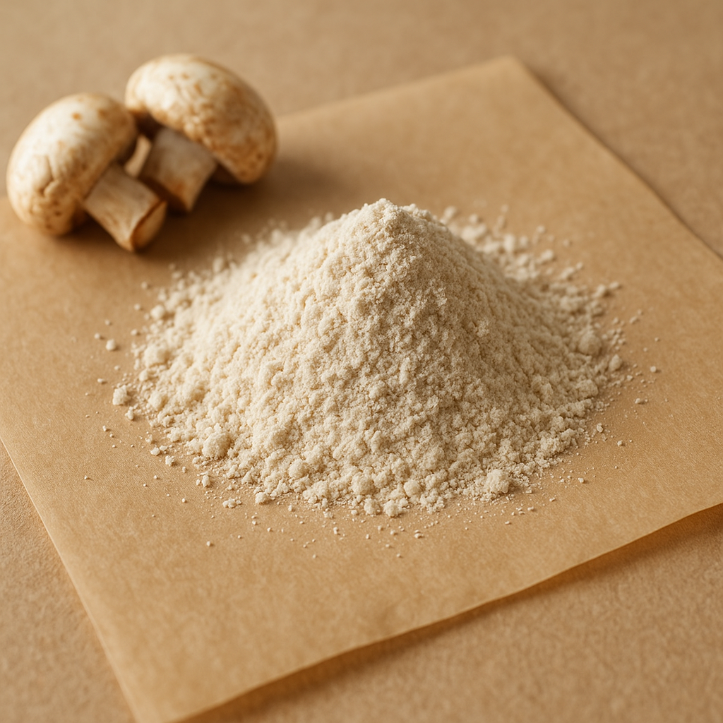 White mushroom powder