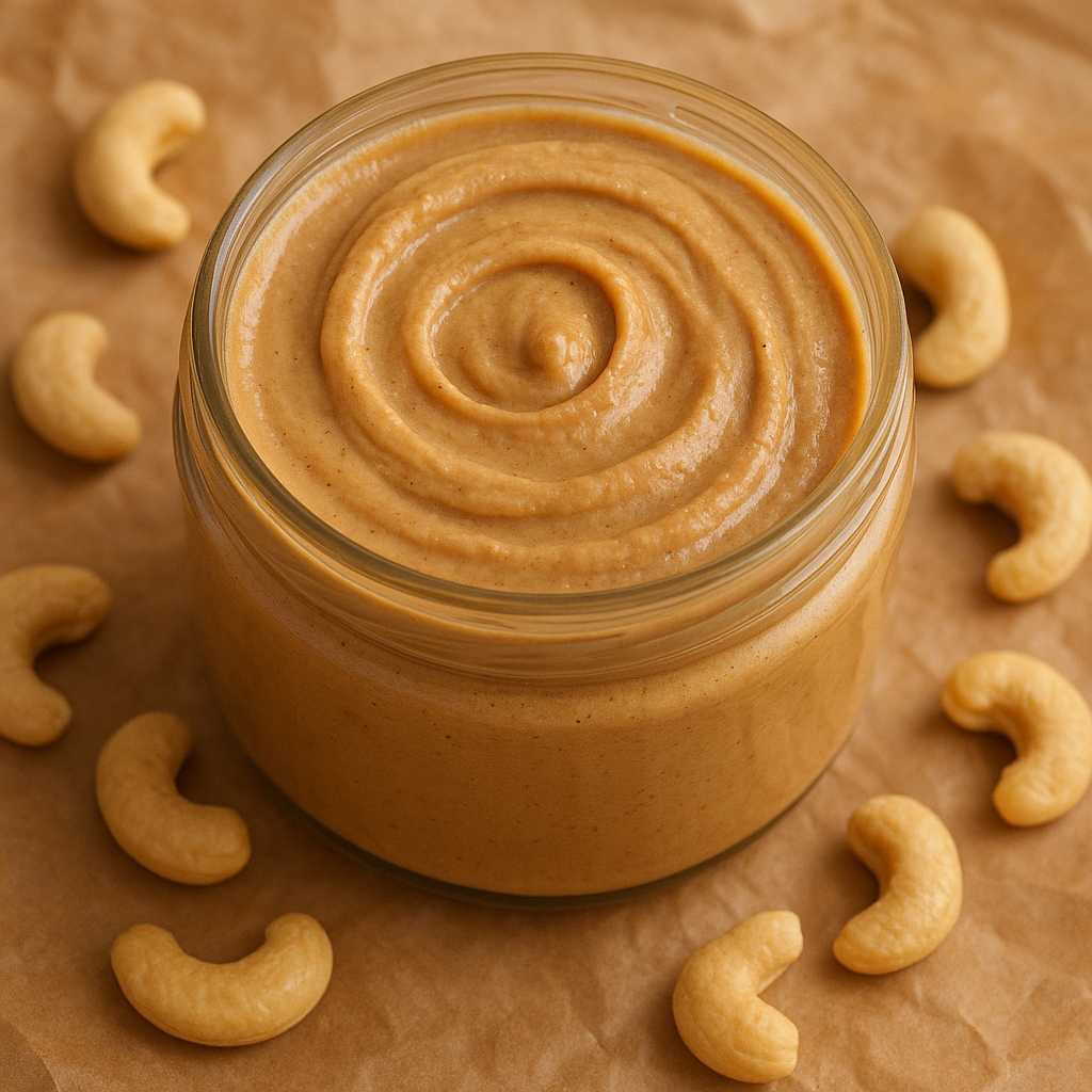 Jar of dry roasted cashew butter