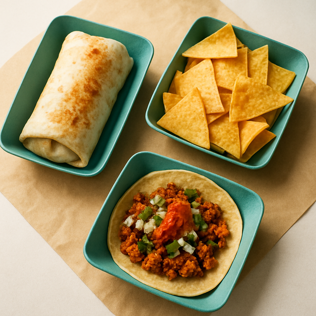 Turquoise food wraps