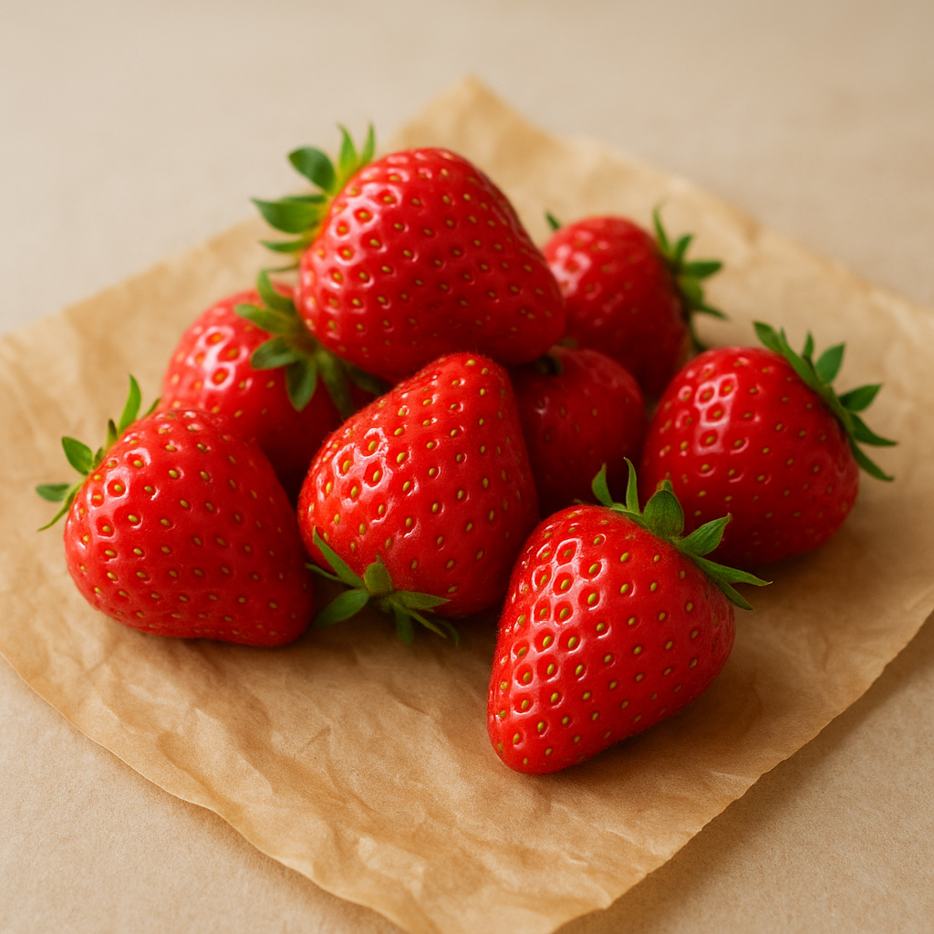 Fresh red strawberries