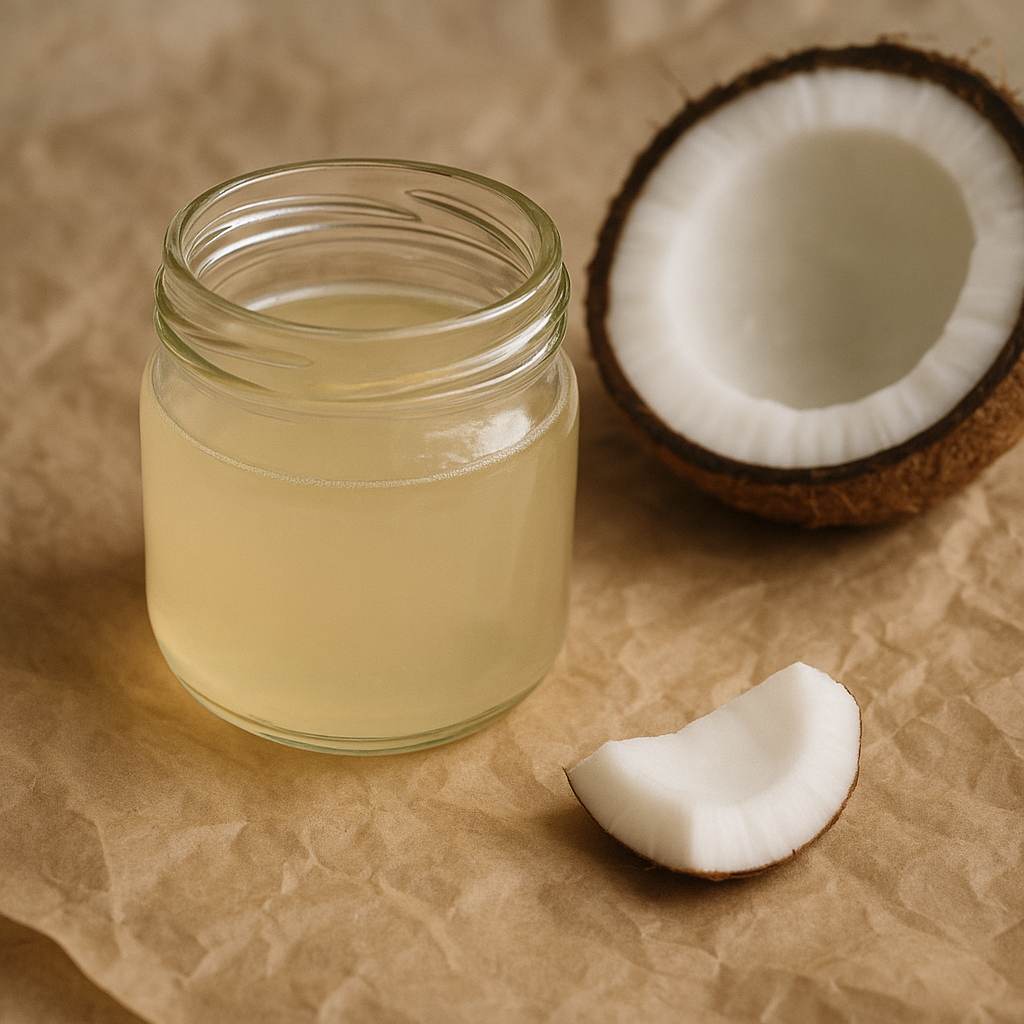 Bottle of coconut flavoring