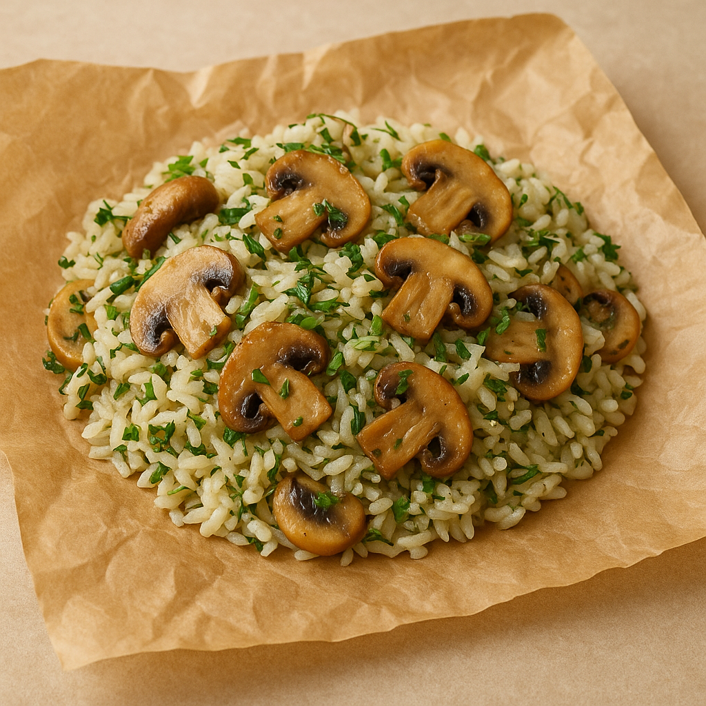 Savory mushroom and herb meal
