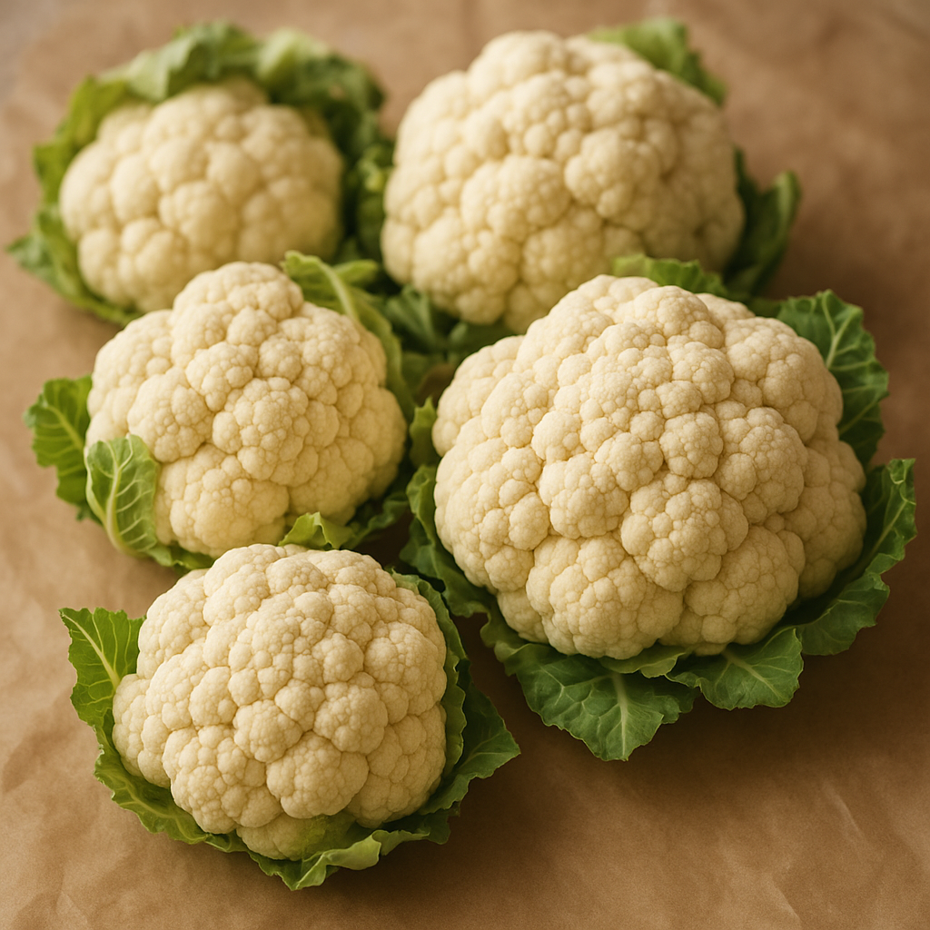 A fresh head of cauliflower