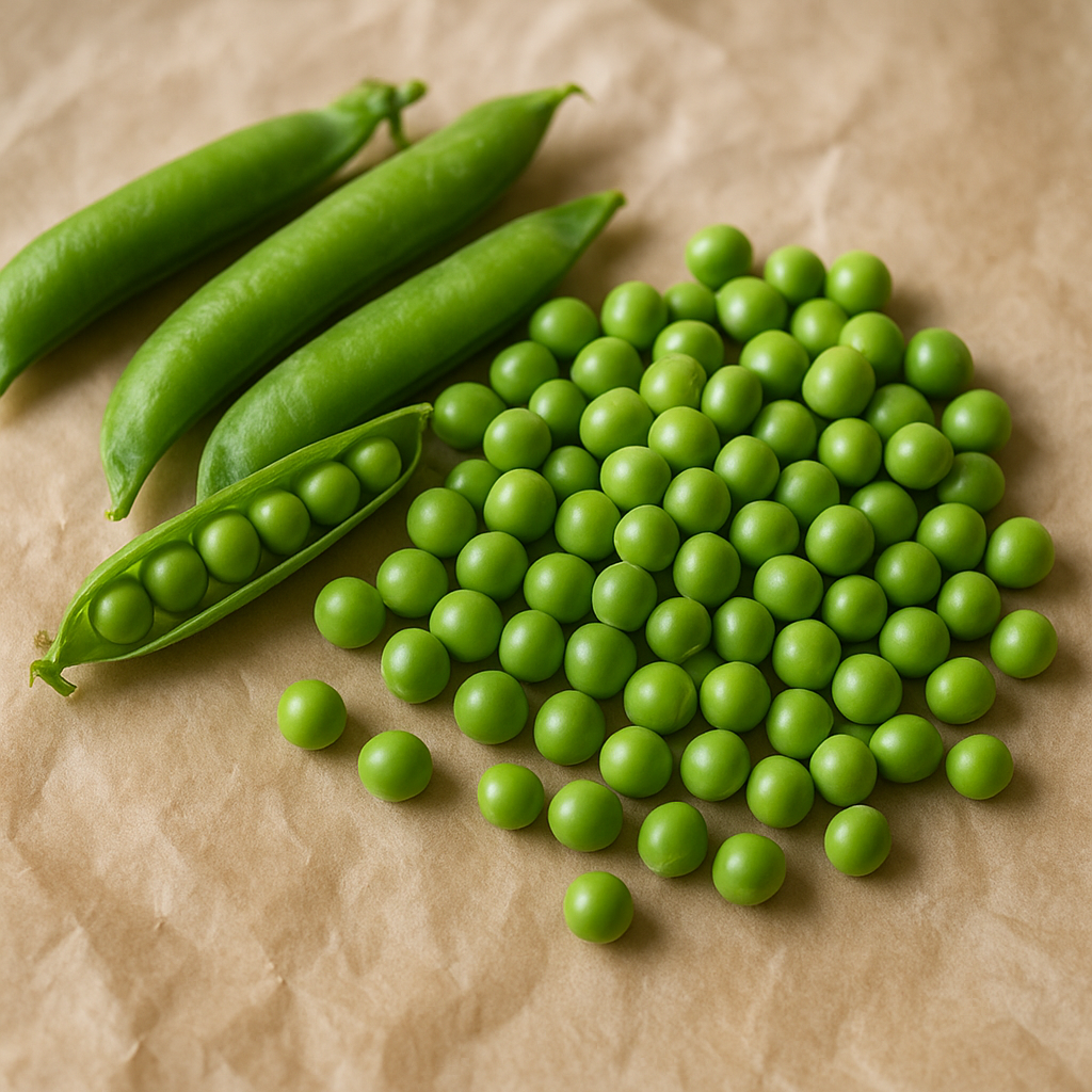 Fresh green peas