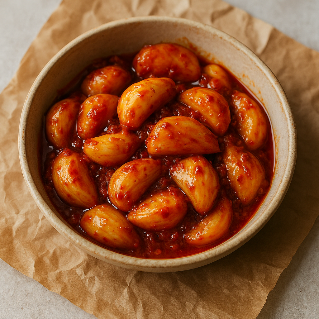 Pickled garlic cloves