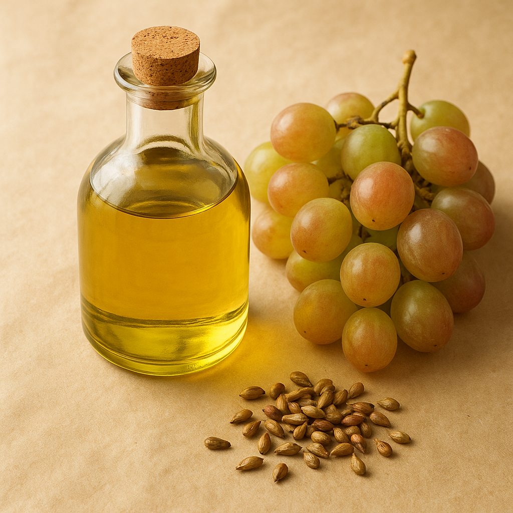 Bottle of grapeseed oil