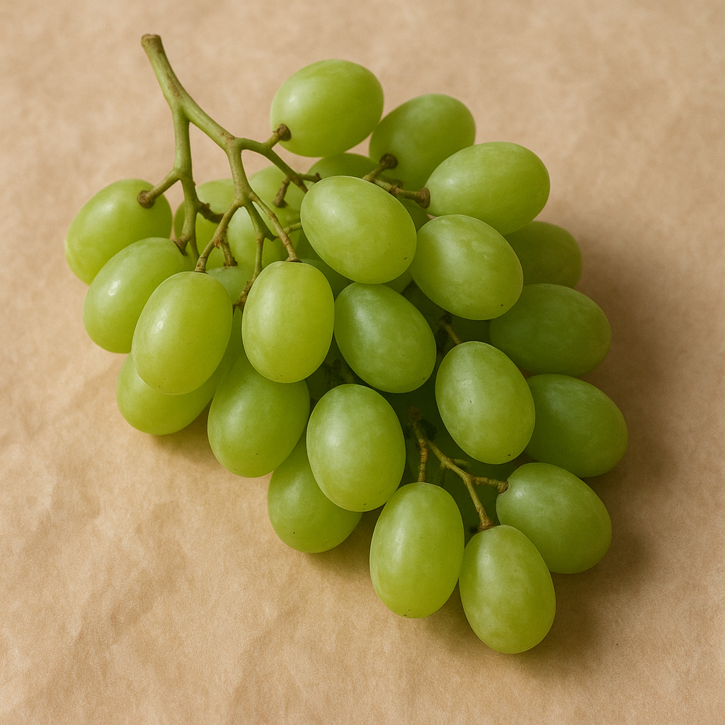 Green seedless table grapes