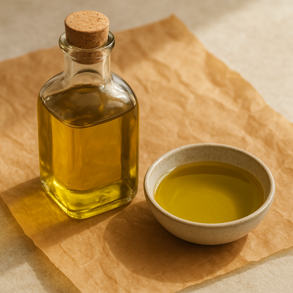 Bottle of vegetable oil