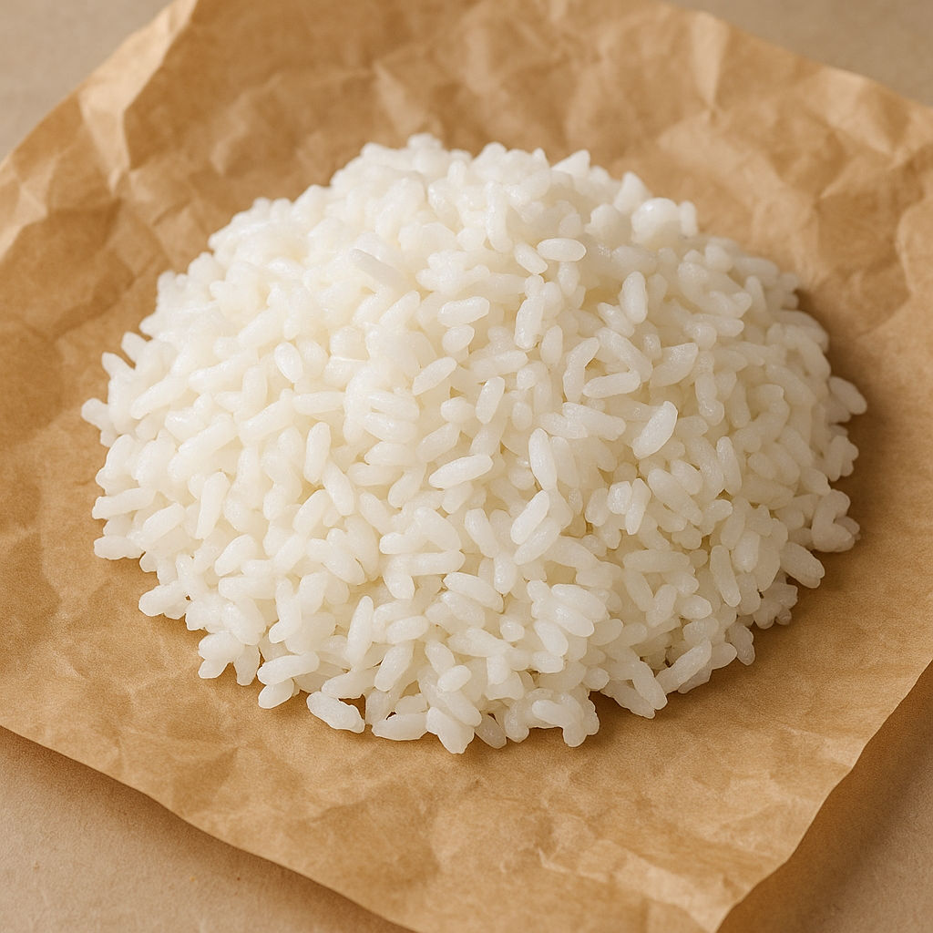 Box of instant white rice