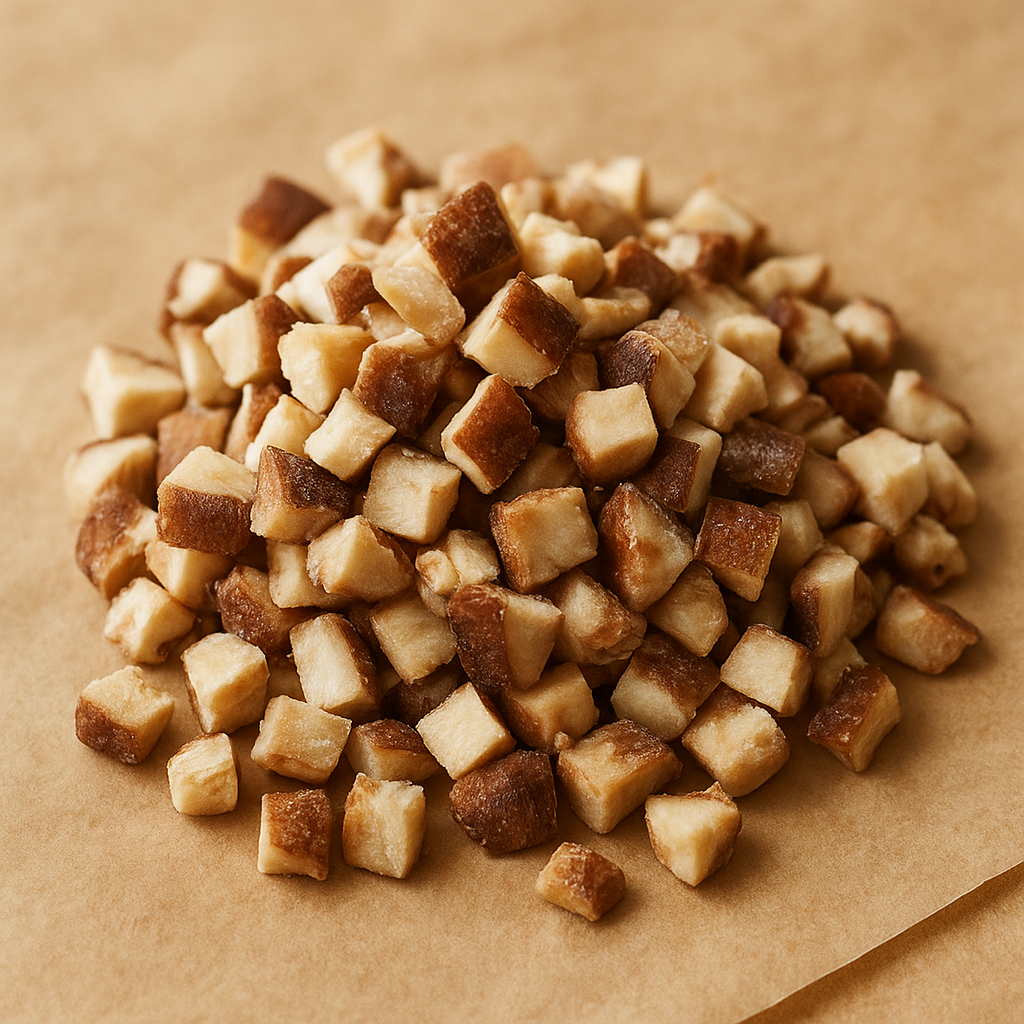 Diced shiitake mushrooms