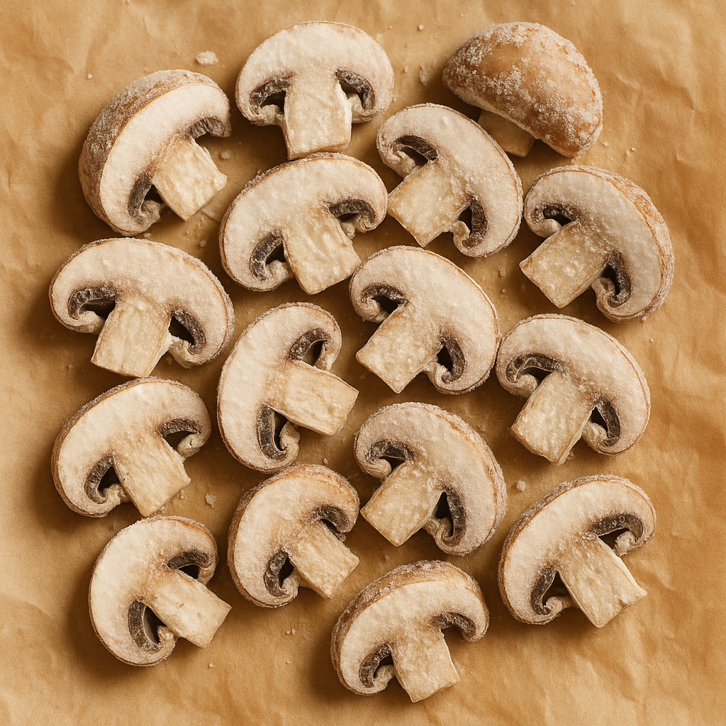 Sliced portabella mushrooms