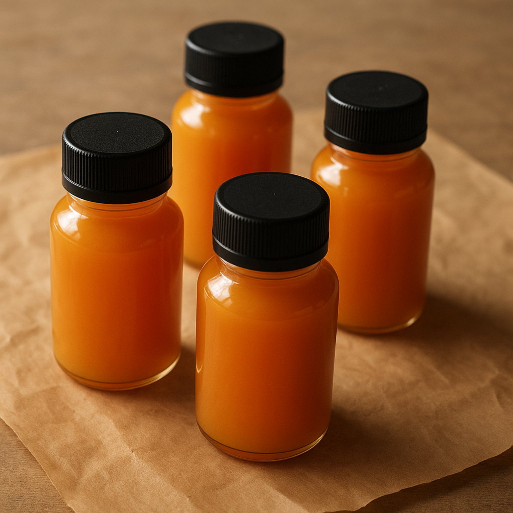 Individual energy shot bottles