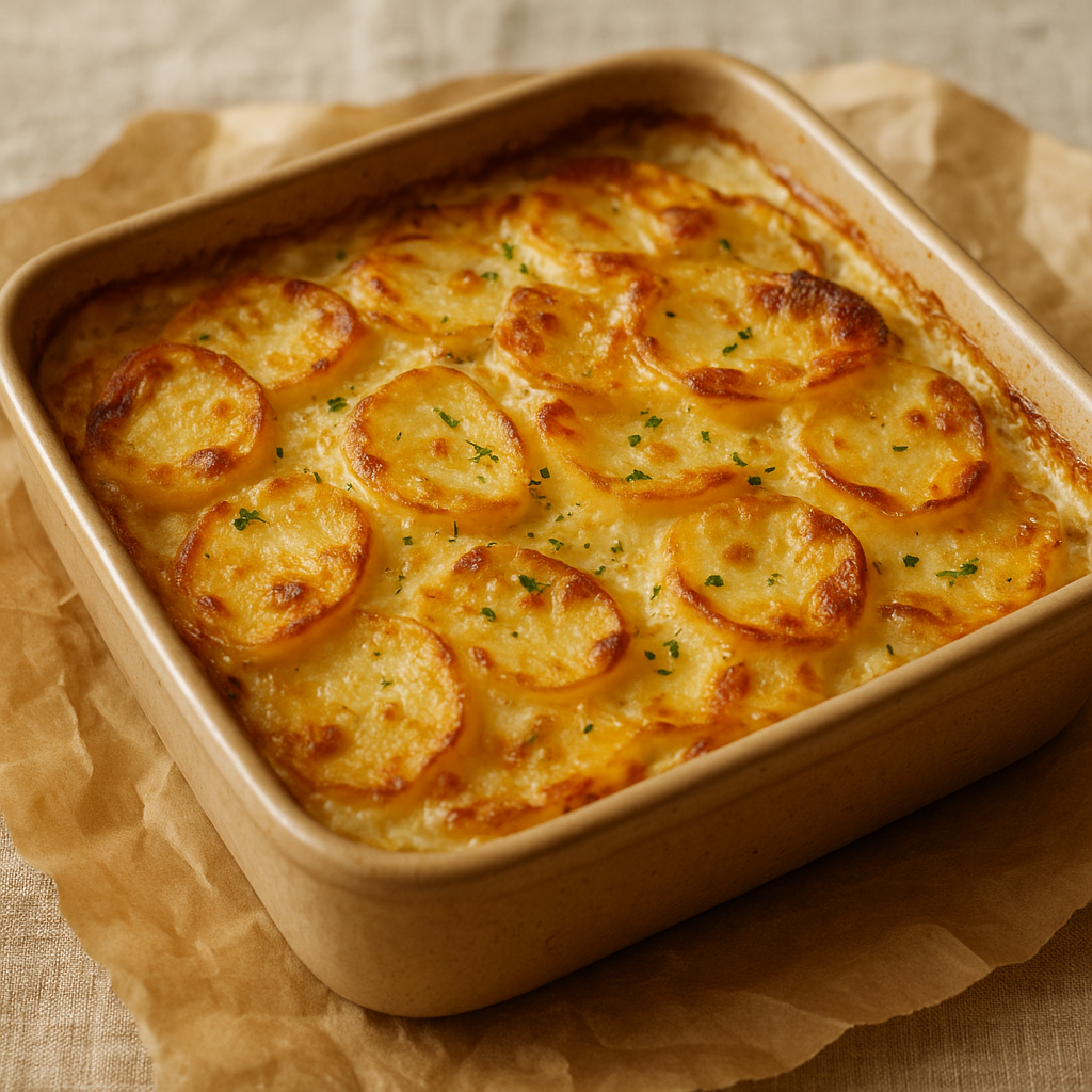 Potato and cream gratin