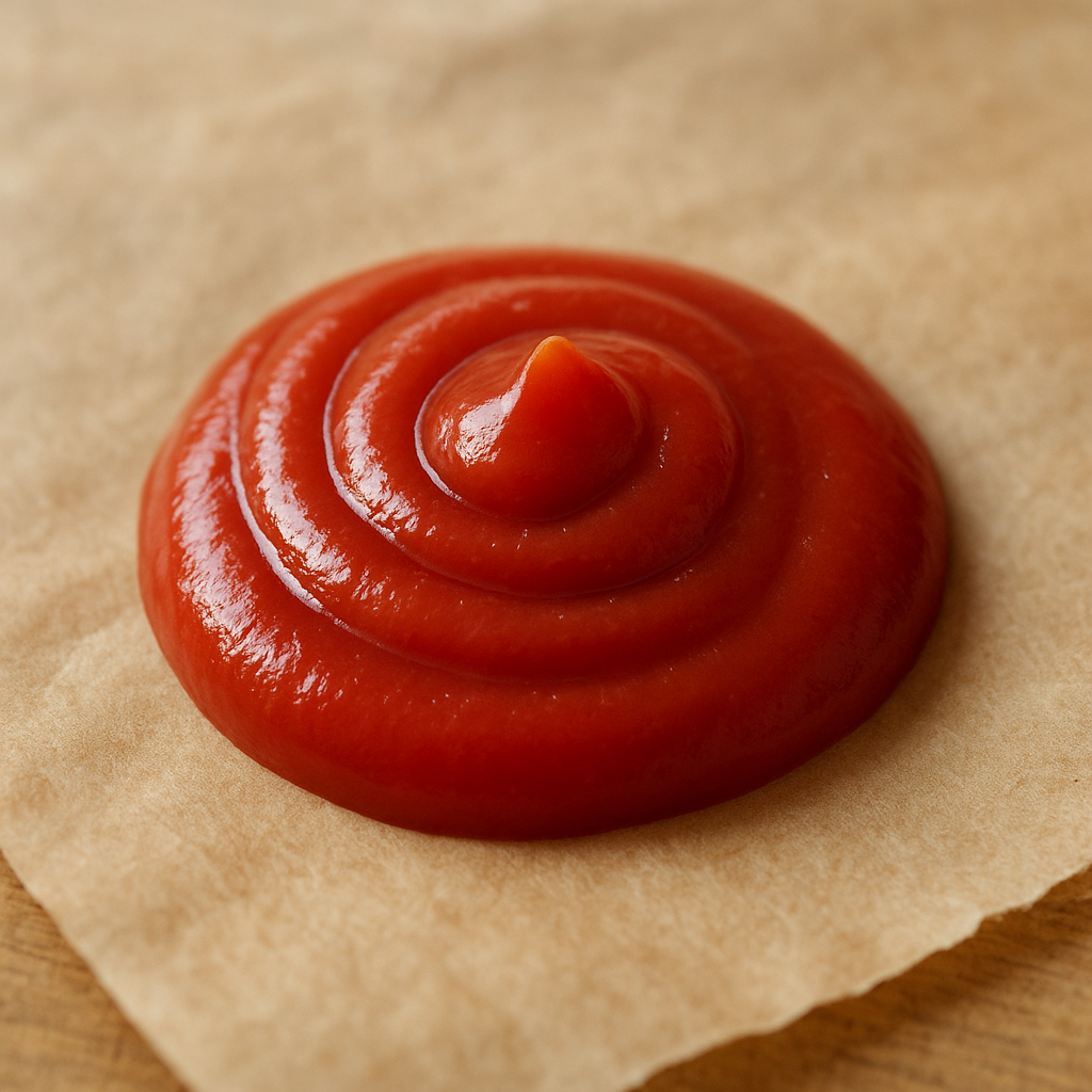 A bottle of tomato ketchup