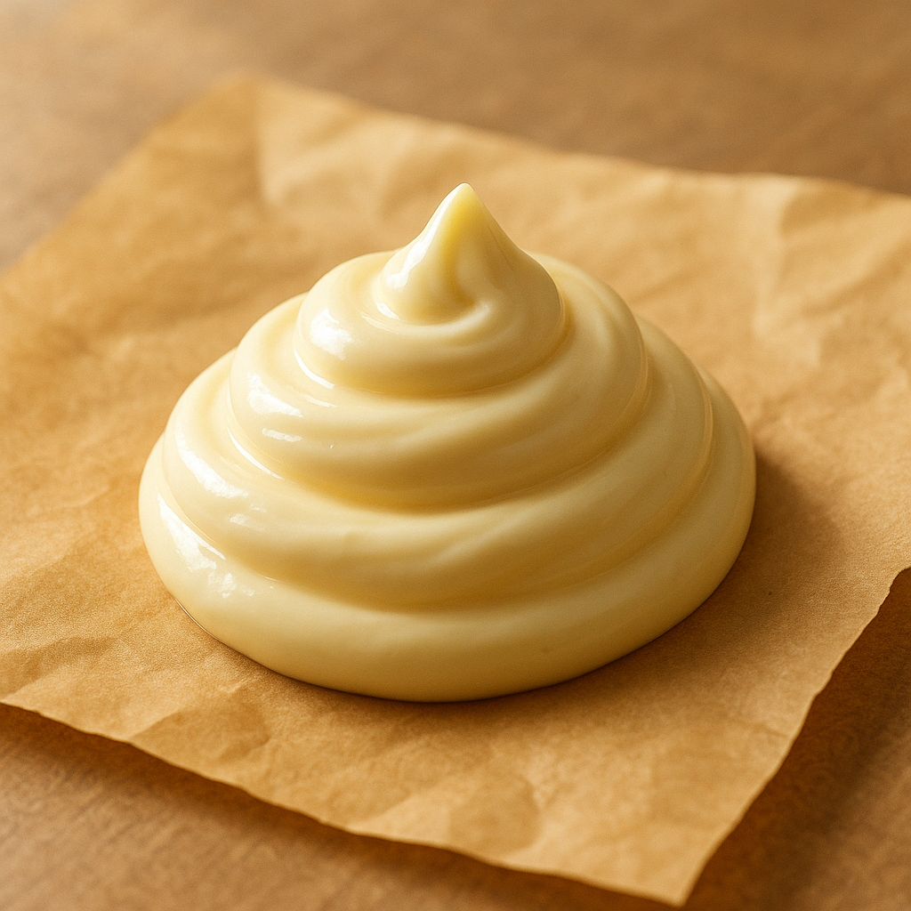 Creamy mayonnaise in a jar
