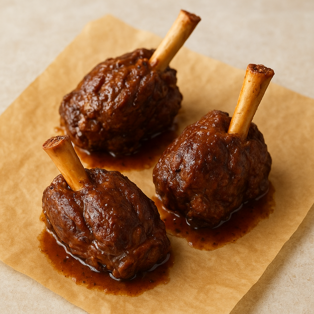 Raw lamb shanks with bone