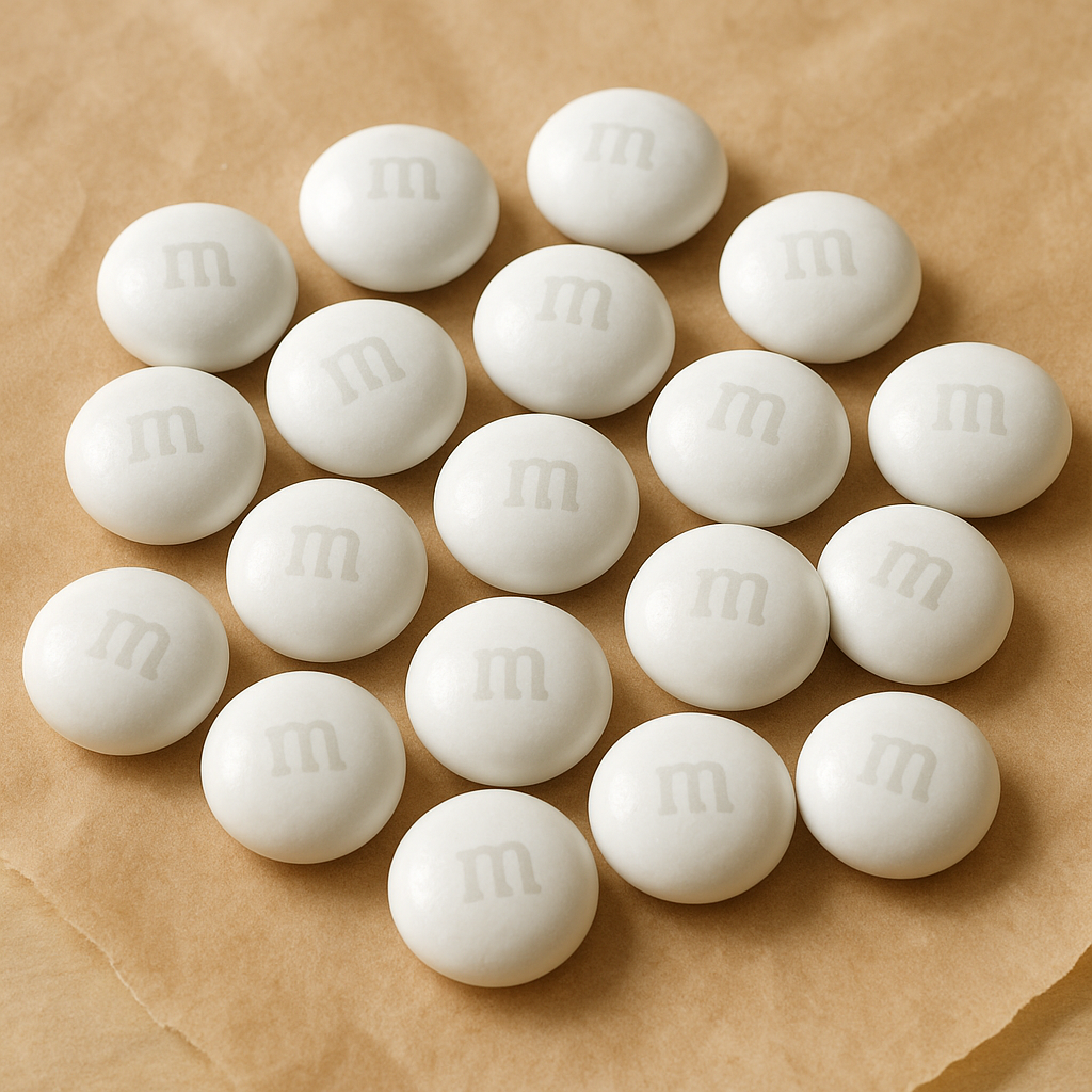 White candy pieces
