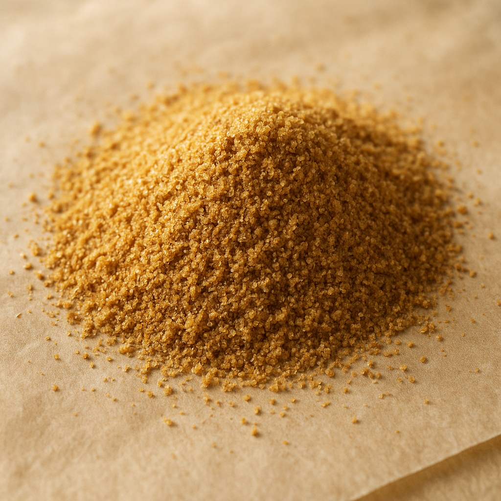 Milled golden roasted flax seeds