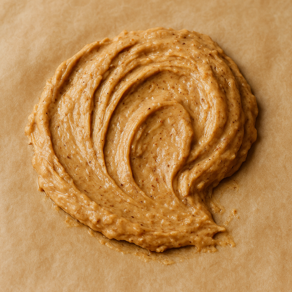 A jar of mixed nut butter