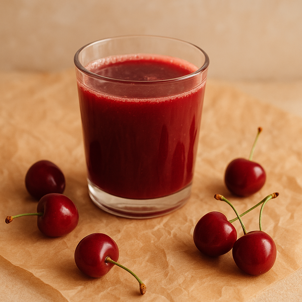 Cherry nectar in a glass