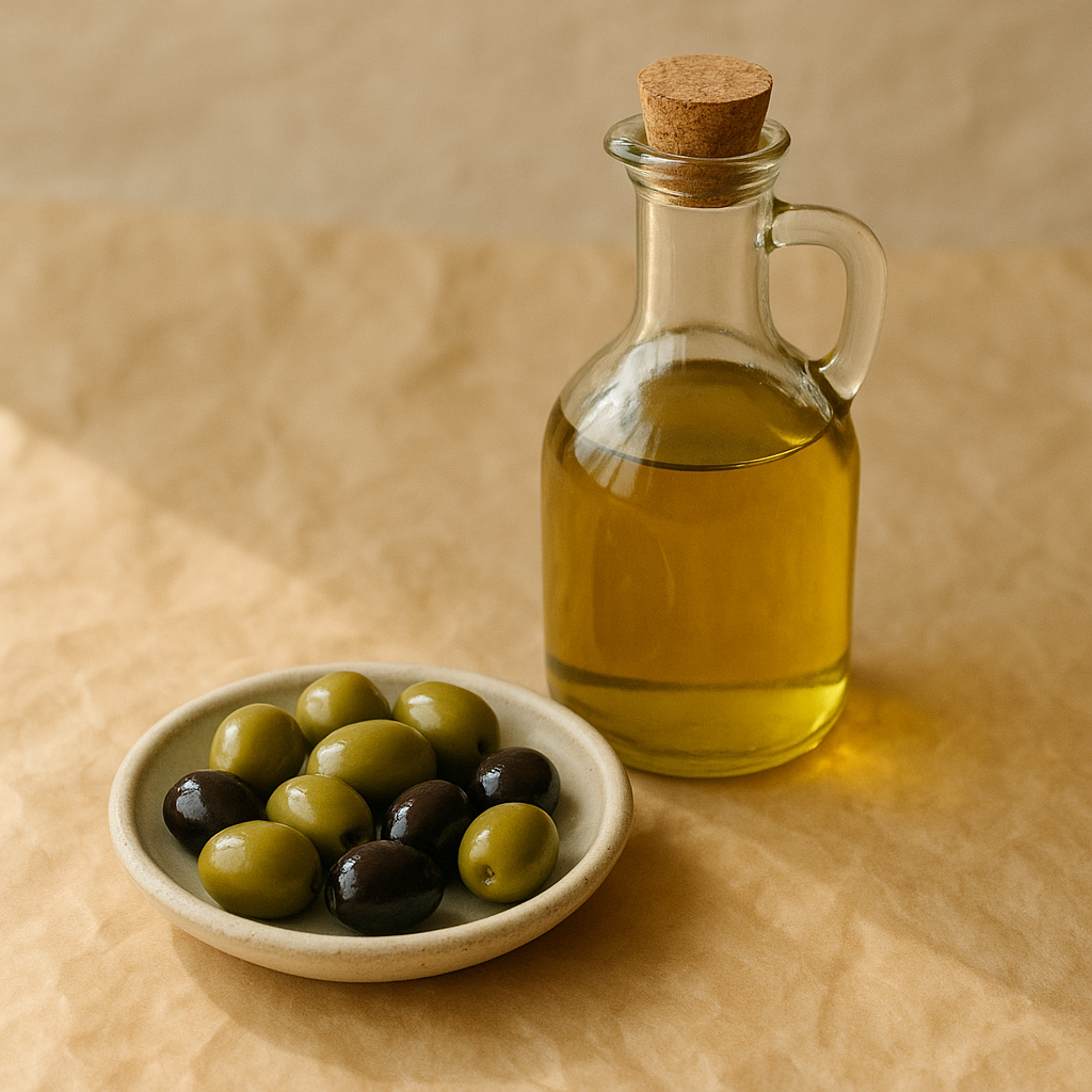 Bottle of extra virgin olive oil