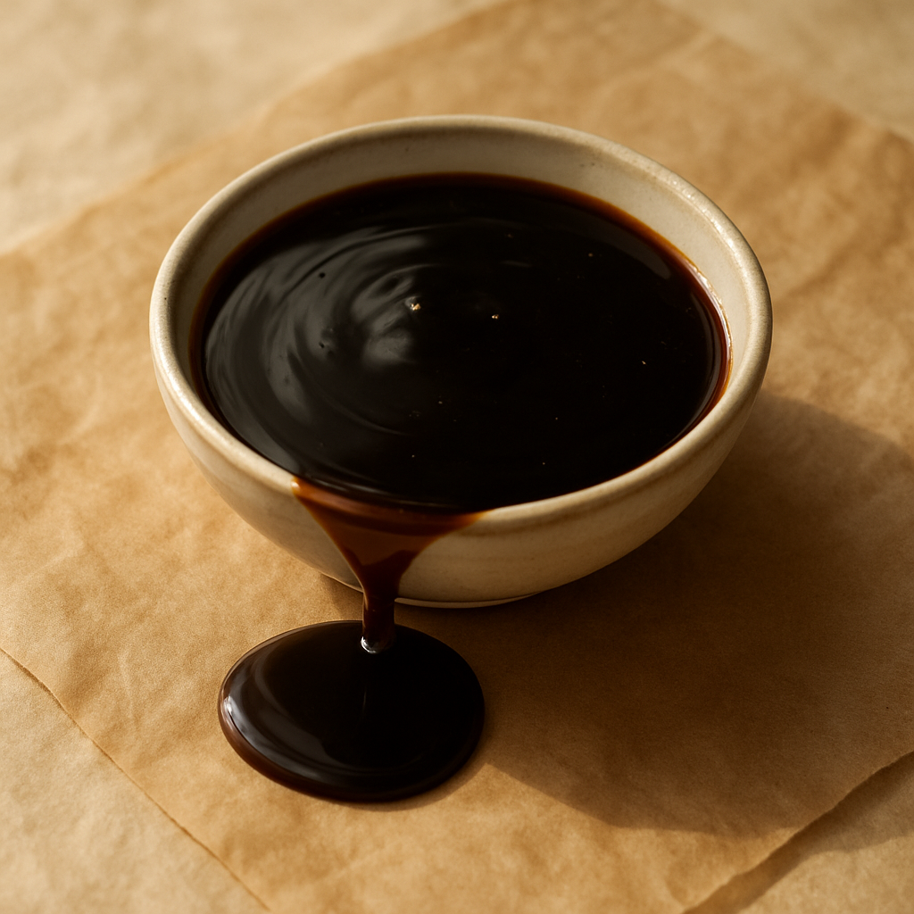 Dark, thick molasses