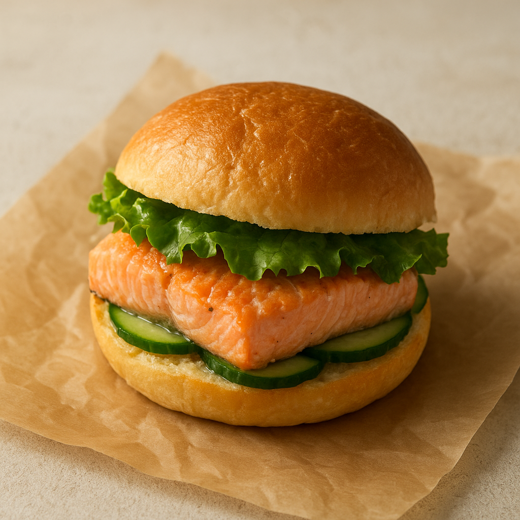 Frozen salmon fillet