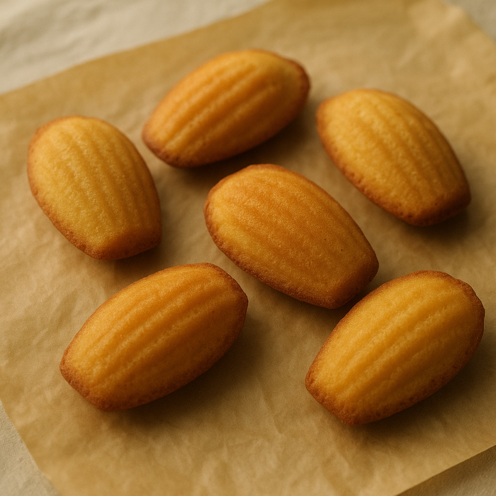 Small shell-shaped cakes