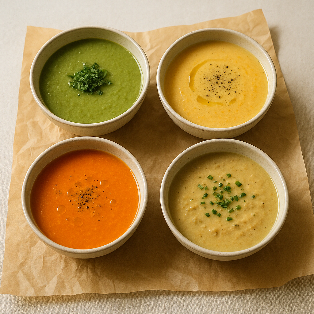 Packet of instant leek soup powder